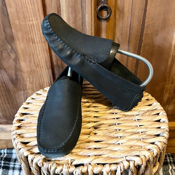 Amy Jo Gladstone New York Black Leather Slip On Driving Shoes Size 9.5 - Picture 9 of 12